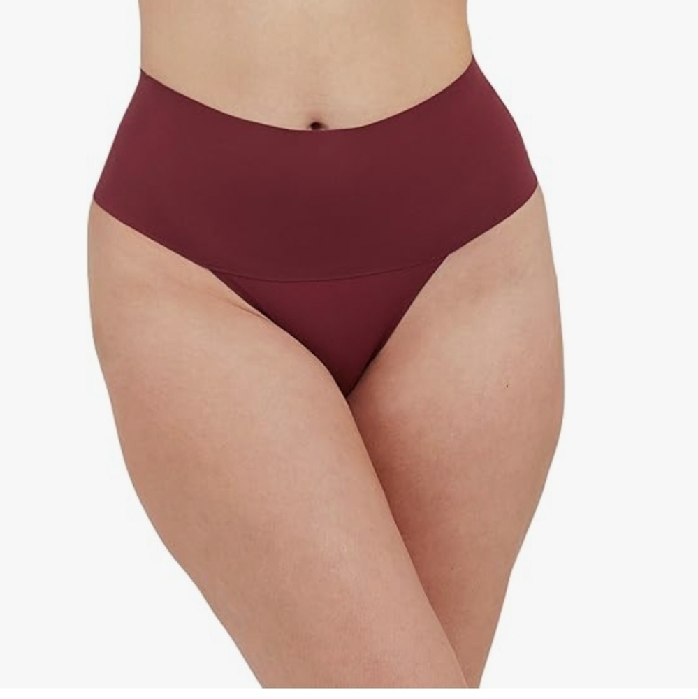 SPANX Red High-Waisted Panties with Wide Waistband